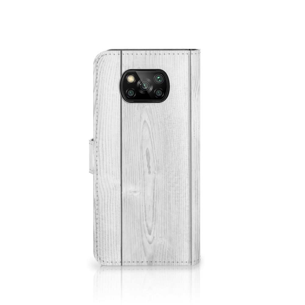 Xiaomi Poco X3 | Poco X3 Pro Book Style Case White Wood