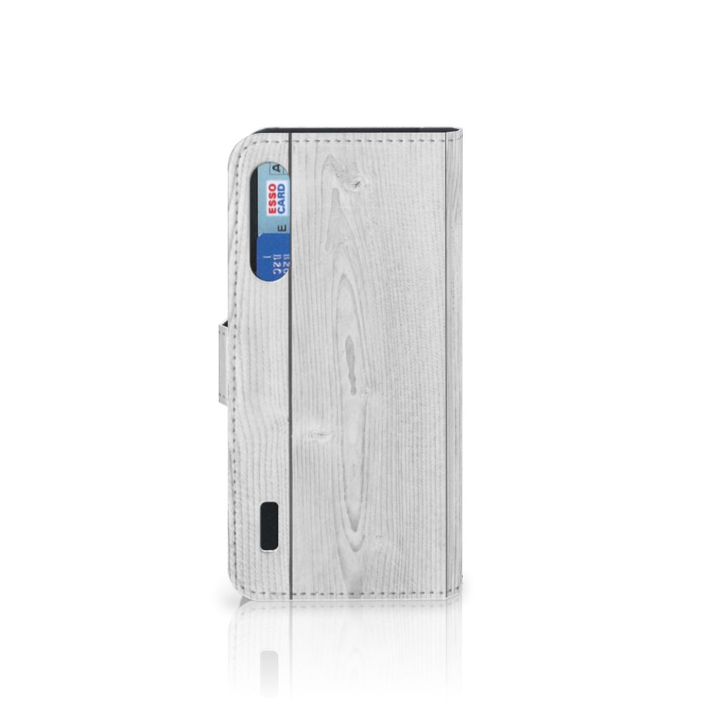 Xiaomi Mi A3 Book Style Case White Wood