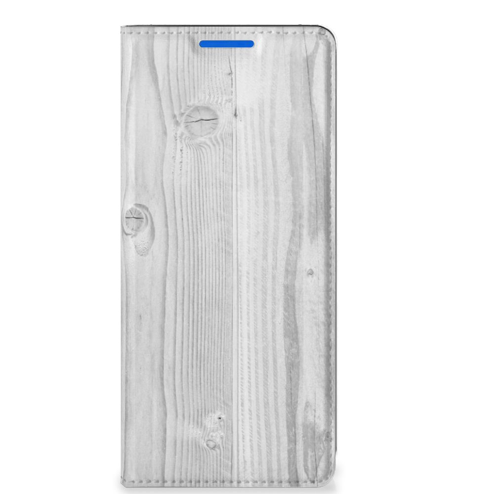 OPPO Reno 6 Pro Plus 5G Book Wallet Case White Wood