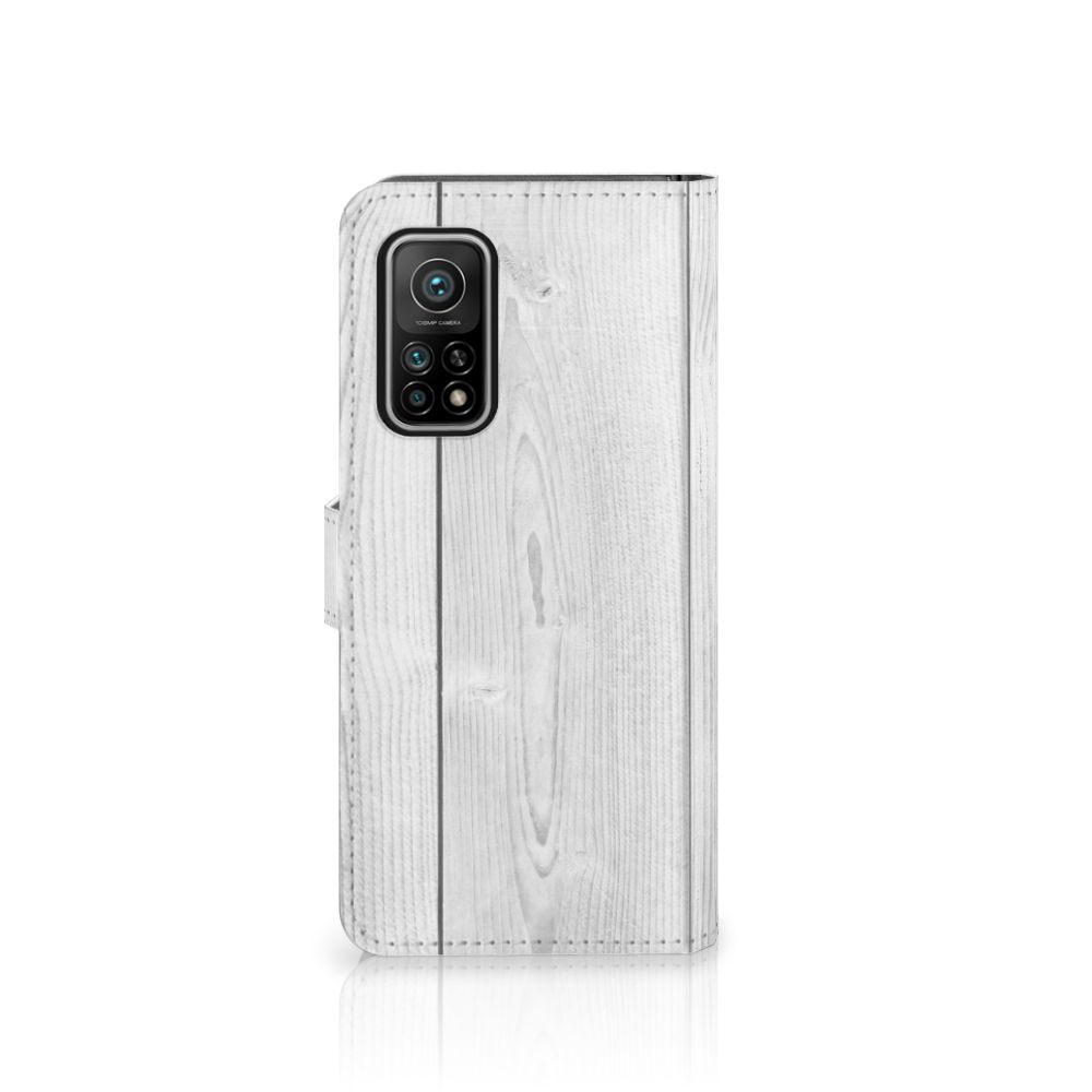 Xiaomi Mi 10T Pro | Mi 10T Book Style Case White Wood