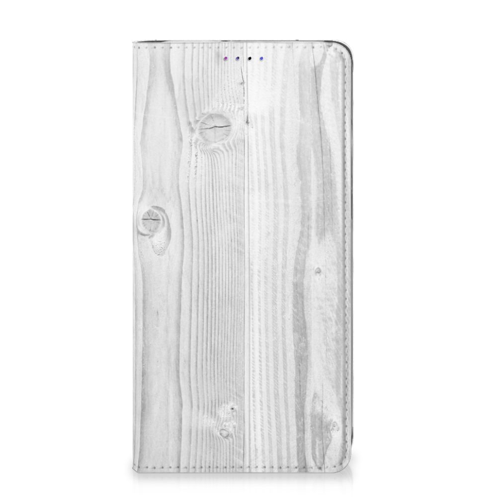 Huawei P30 Lite New Edition Book Wallet Case White Wood