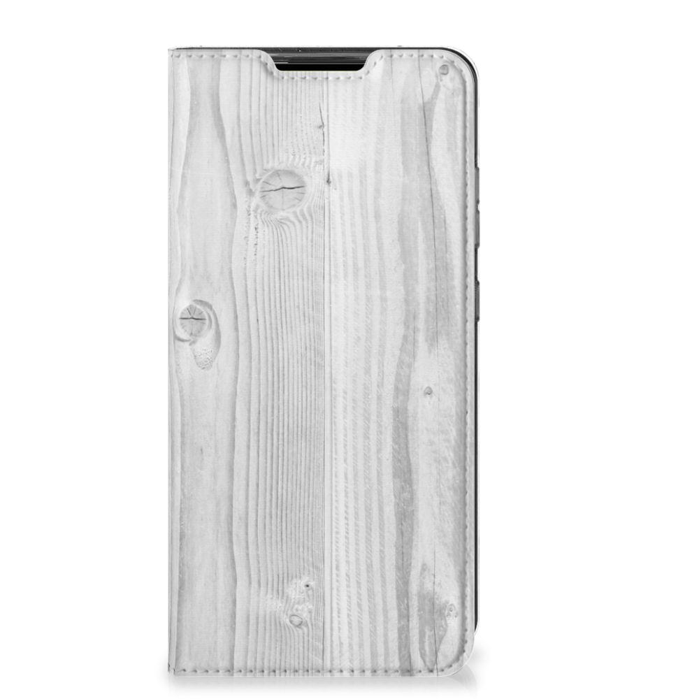 Samsung Galaxy A52 Book Wallet Case White Wood