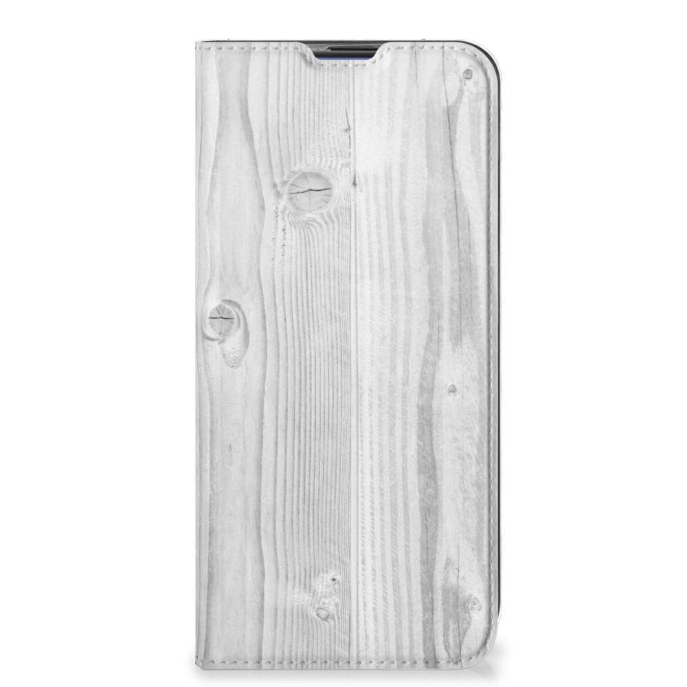 OPPO Reno4 Z 5G Book Wallet Case White Wood