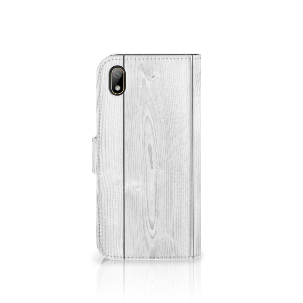 Huawei Y5 (2019) Book Style Case White Wood