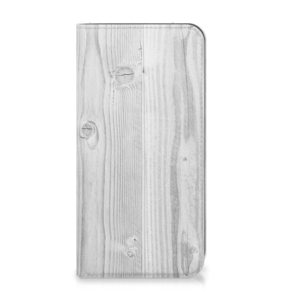 Apple iPhone Xs Max Book Wallet Case White Wood