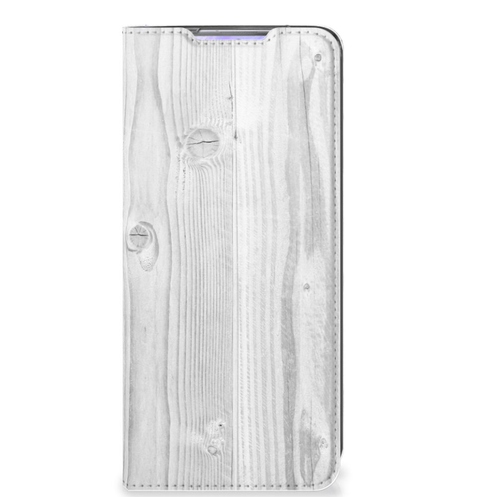 Samsung Galaxy S20 Ultra Book Wallet Case White Wood