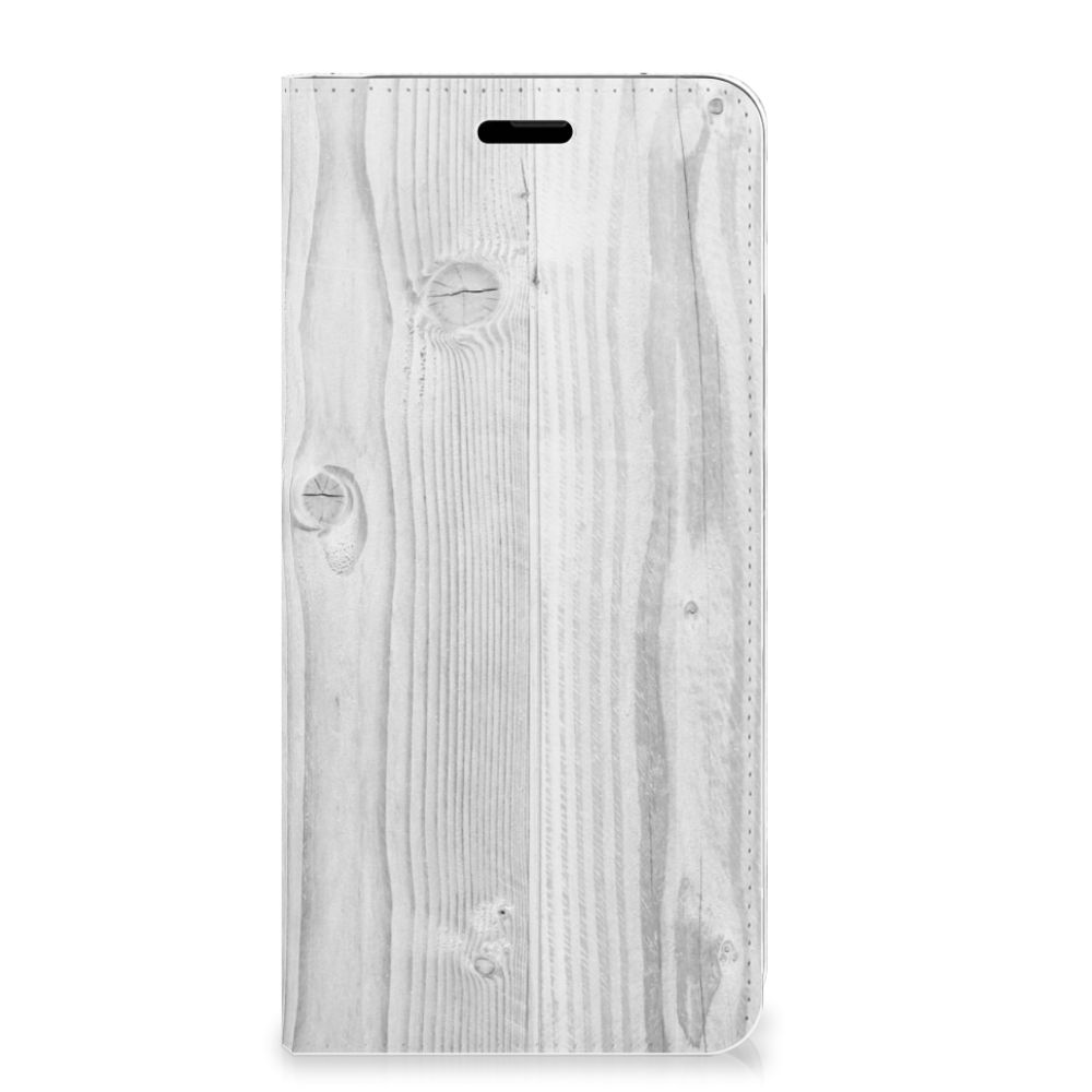 Nokia 5.1 (2018) Book Wallet Case White Wood
