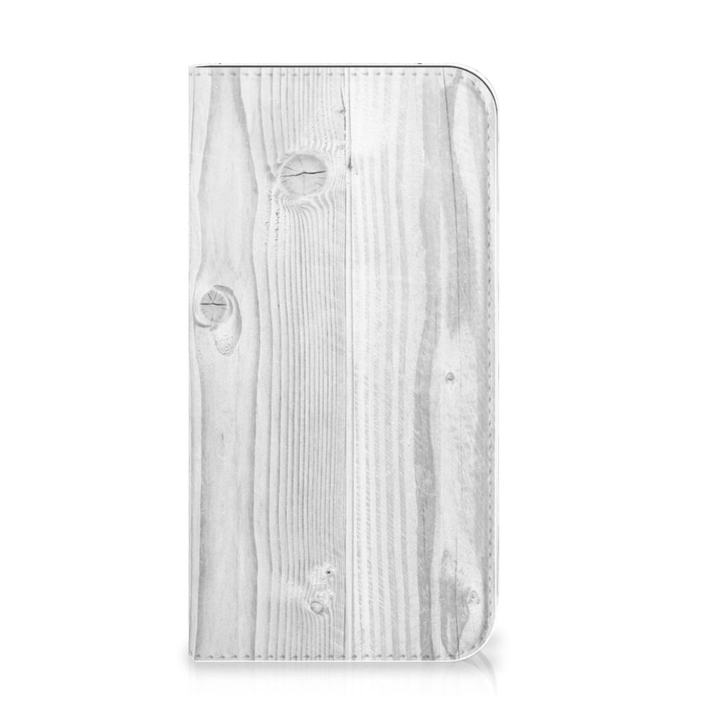 Apple iPhone 11 Pro Book Wallet Case White Wood