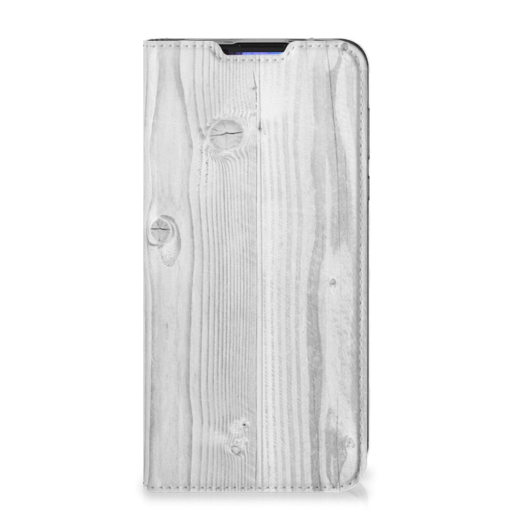 Motorola Moto G Pro Book Wallet Case White Wood