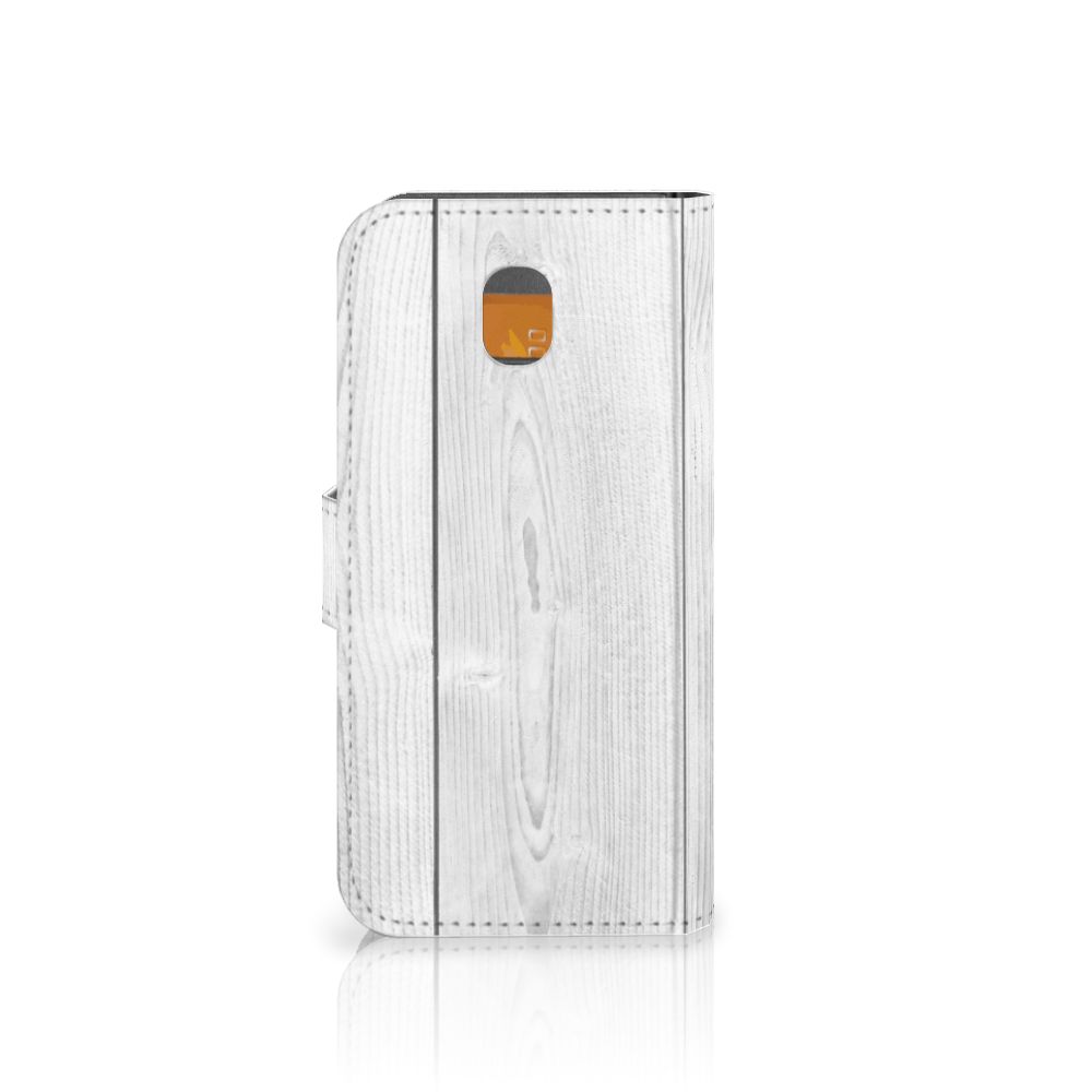 Samsung Galaxy J5 2017 Book Style Case White Wood