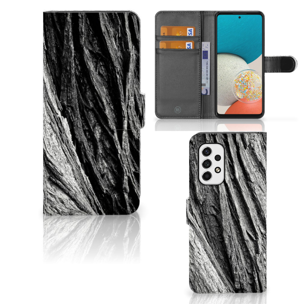 Book Style Case Samsung Galaxy A53 Boomschors Grijs