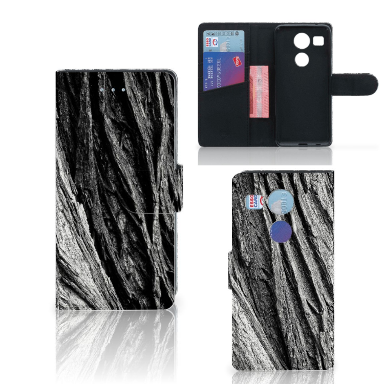 Book Style Case LG Nexus 5X Boomschors Grijs