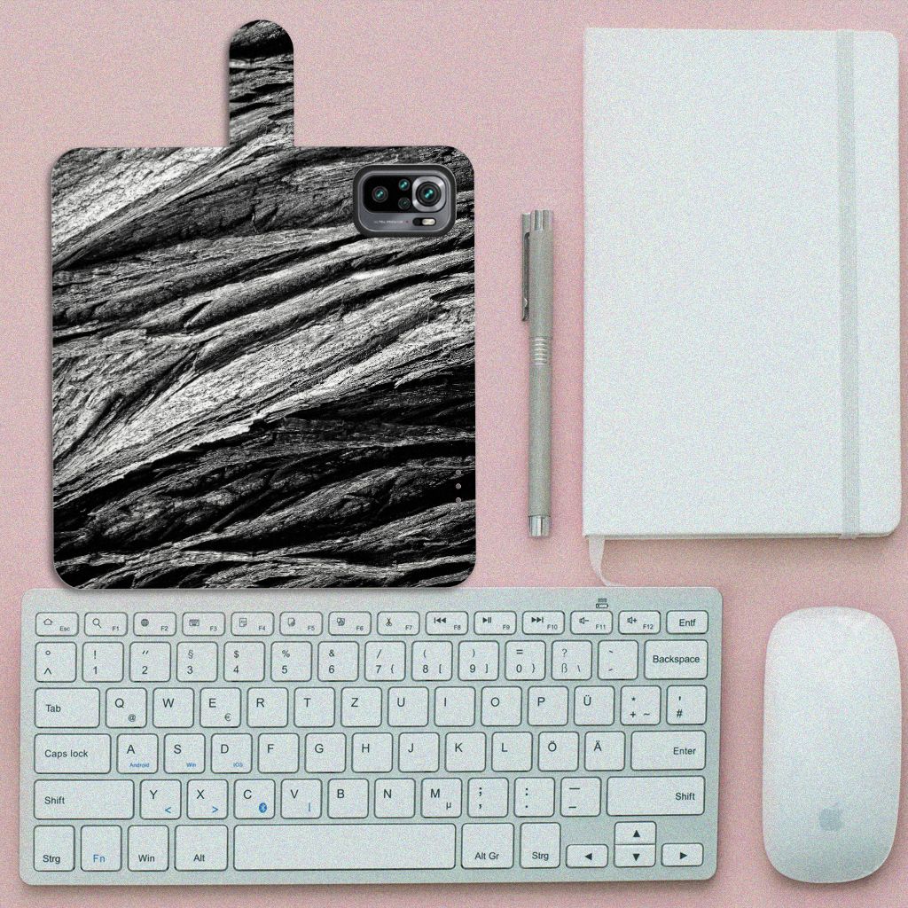 Book Style Case Xiaomi Redmi Note 10S | 10 4G | Poco M5s Boomschors Grijs