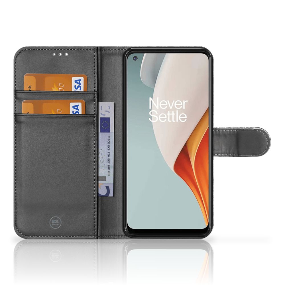 Book Style Case OnePlus Nord N100 Boomschors Grijs