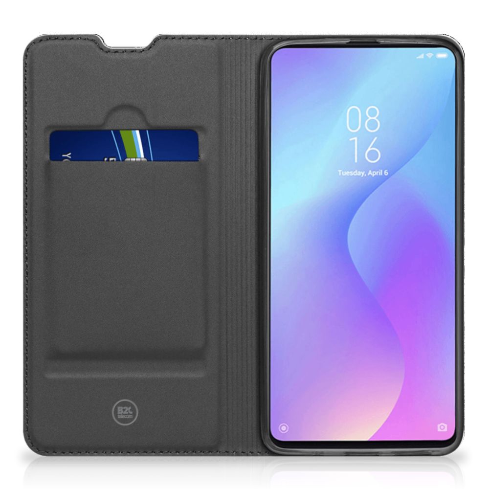 Book Wallet Case Xiaomi Mi 9T Pro Boomschors Grijs