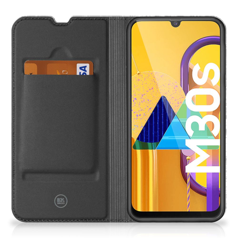 Book Wallet Case Samsung Galaxy M30s | M21 Boomschors Grijs