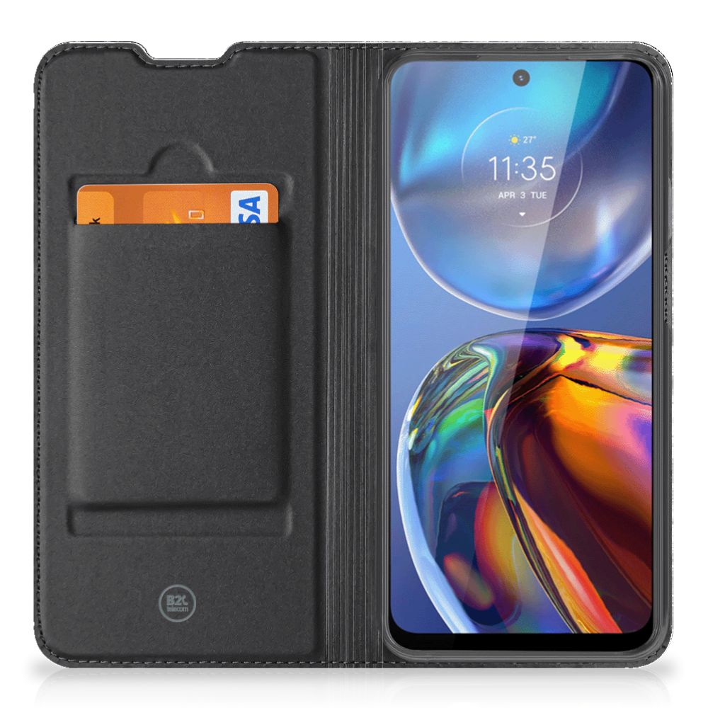 Book Wallet Case Motorola Moto E32 | Moto E32s Boomschors Grijs