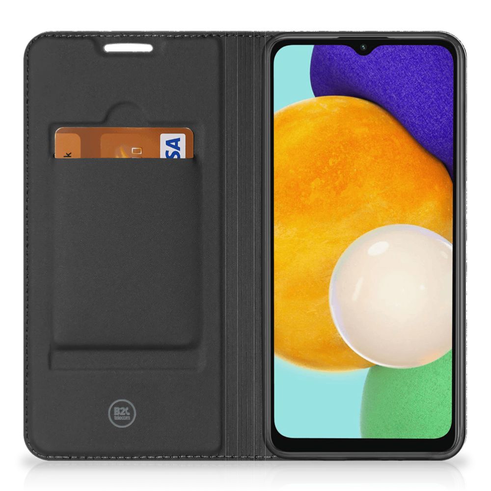 Book Wallet Case Samsung Galaxy A13 (5G) | Samsung Galaxy A04s Boomschors Grijs