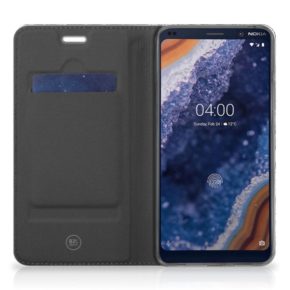 Book Wallet Case Nokia 9 PureView Boomschors Grijs