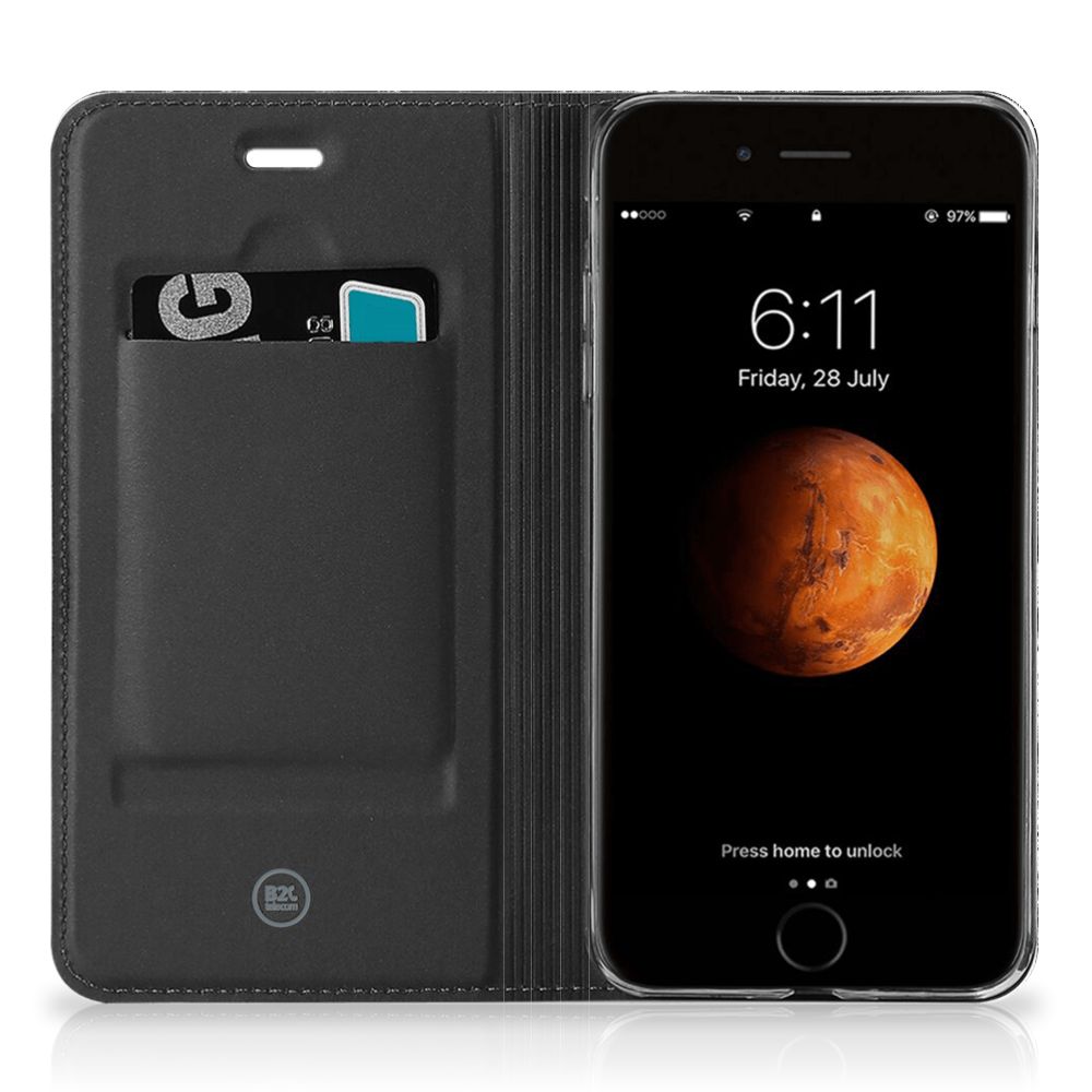 Book Wallet Case Apple iPhone 7 Plus | 8 Plus Boomschors Grijs