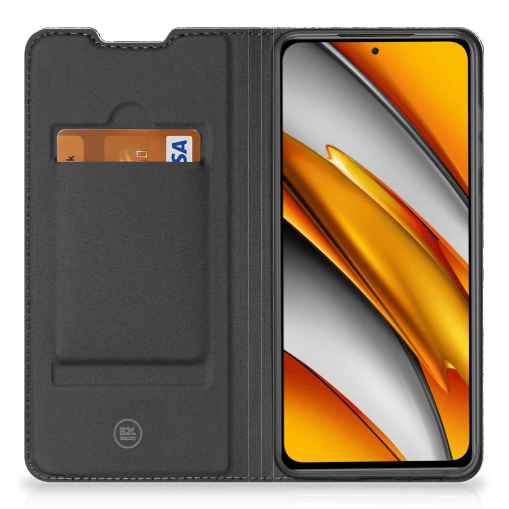 Book Wallet Case Xiaomi Mi 11i | Poco F3 Boomschors Grijs