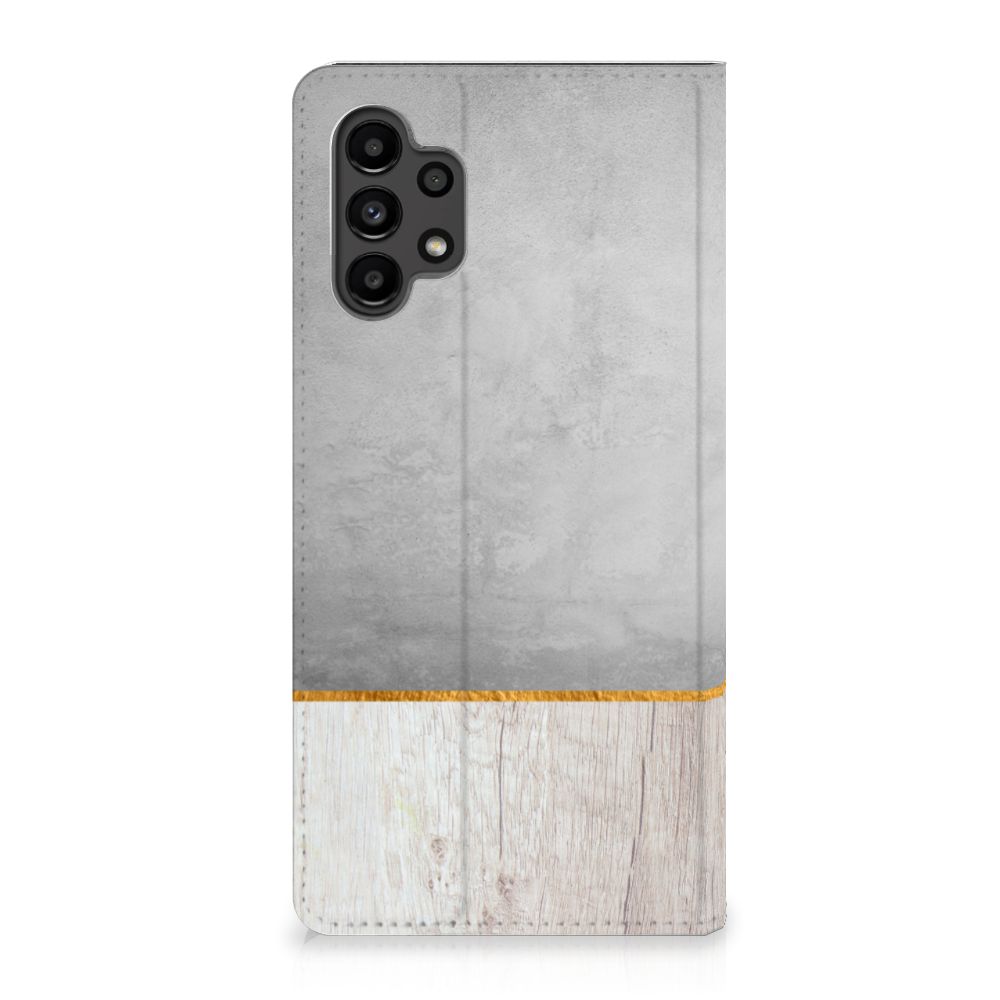 Samsung Galaxy A13 (4G) Book Wallet Case Wood Concrete