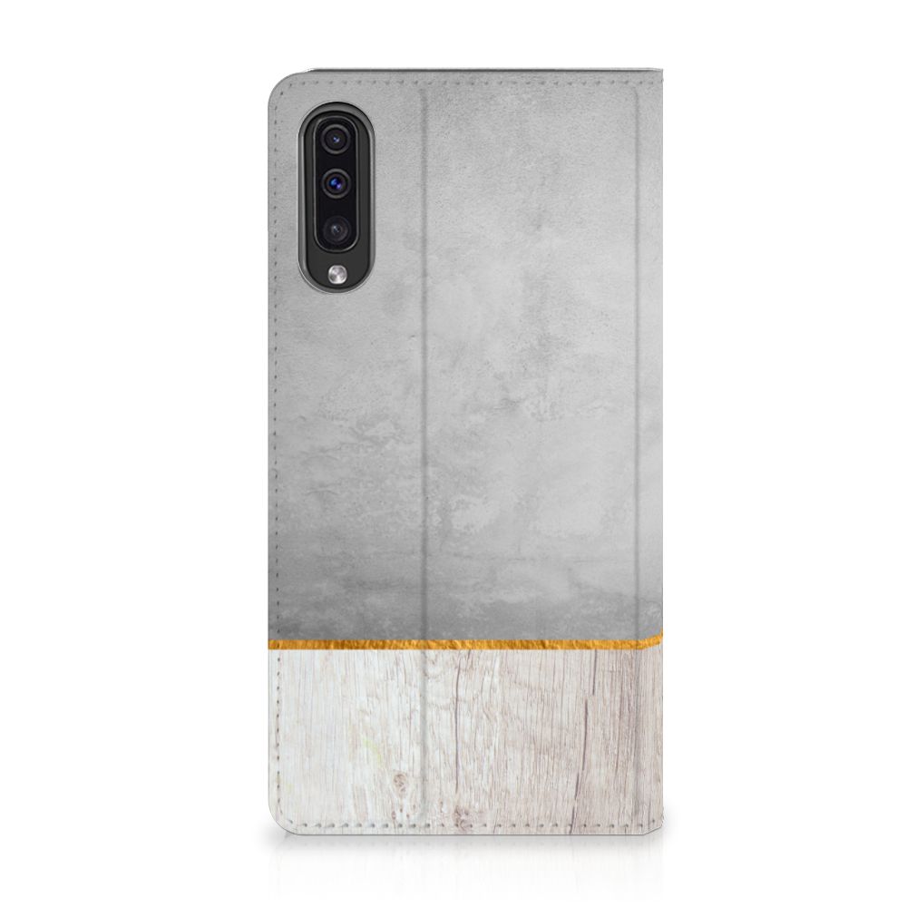 Samsung Galaxy A50 Book Wallet Case Wood Concrete