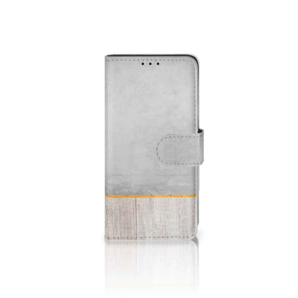 Xiaomi Redmi 7A Book Style Case Wood Concrete