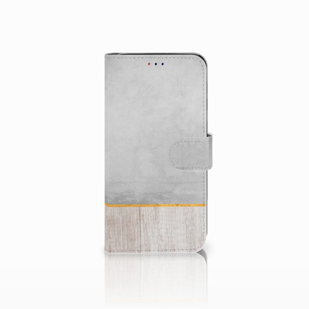 Samsung Galaxy A10 Book Style Case Wood Concrete
