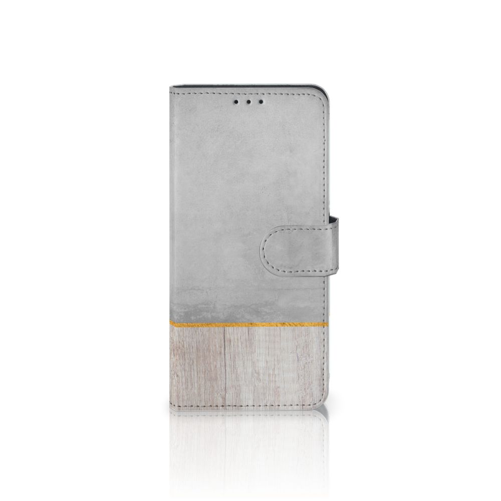Huawei P40 Pro Book Style Case Wood Concrete