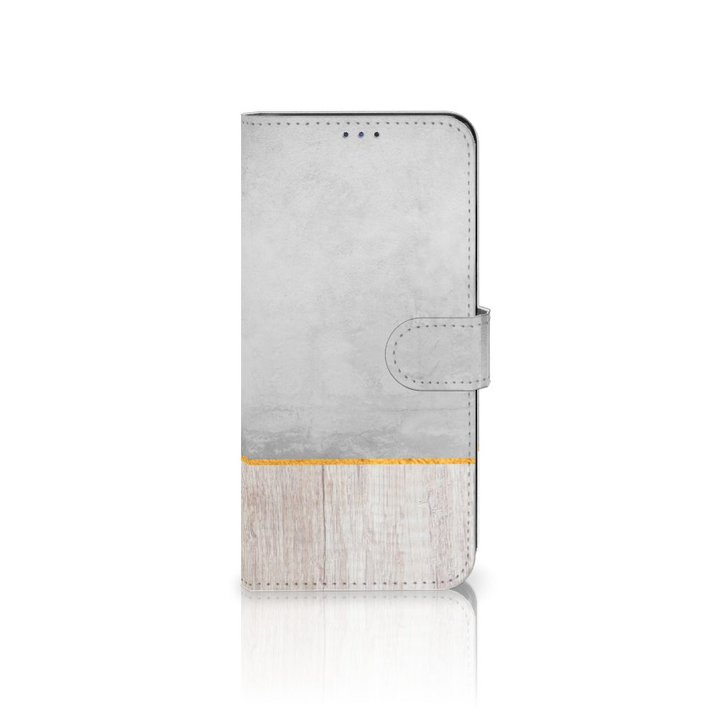 Motorola Moto G22 Book Style Case Wood Concrete