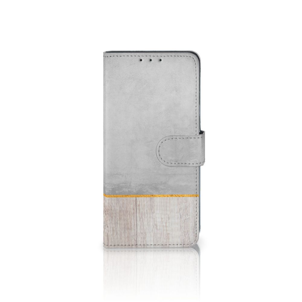 Xiaomi Mi 9 Book Style Case Wood Concrete