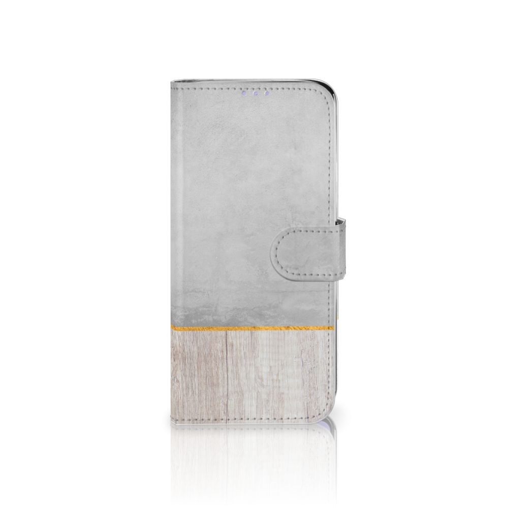 Samsung Galaxy A51 Book Style Case Wood Concrete