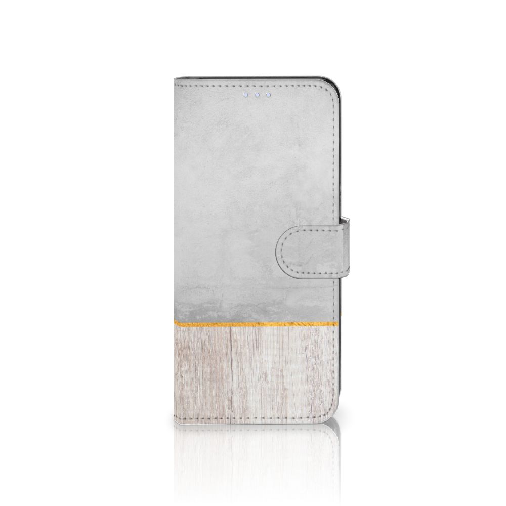 OPPO Reno 8 Lite | OnePlus Nord N20 Book Style Case Wood Concrete
