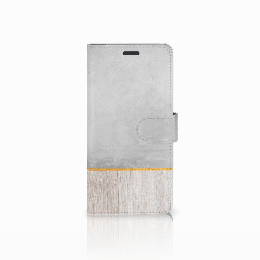 Samsung Galaxy S8 Plus Book Style Case Wood Concrete
