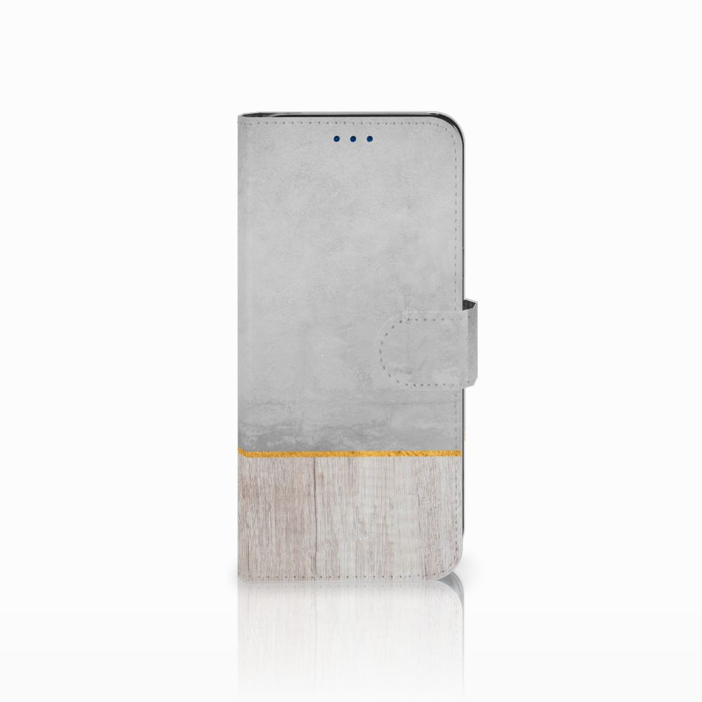 Samsung Galaxy S8 Book Style Case Wood Concrete