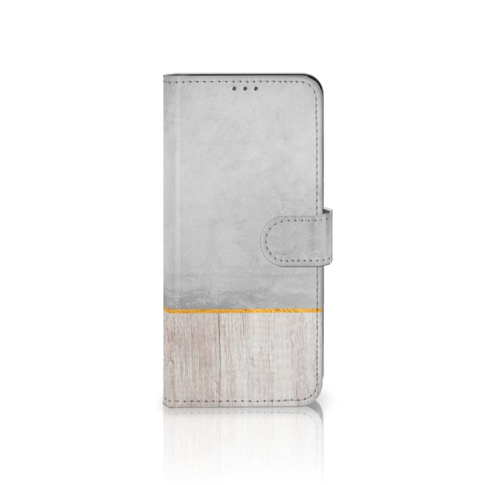 Samsung Galaxy A04s | Samsung Galaxy A13 5G Book Style Case Wood Concrete