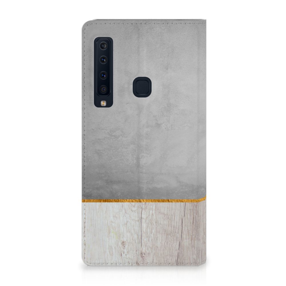 Samsung Galaxy A9 (2018) Book Wallet Case Wood Concrete