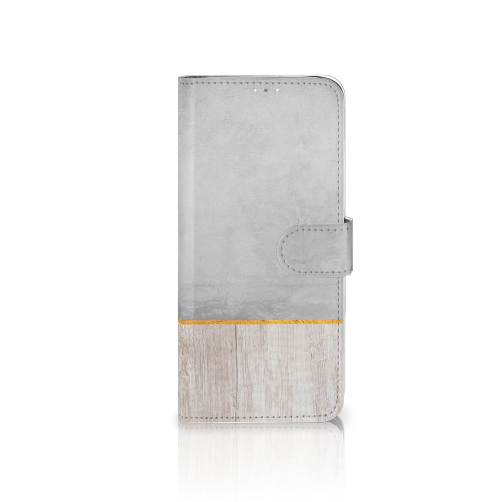 Samsung Galaxy A71 Book Style Case Wood Concrete