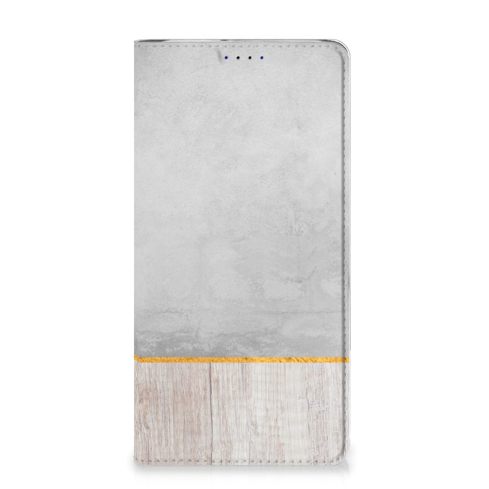 Huawei P Smart (2019) Book Wallet Case Wood Concrete