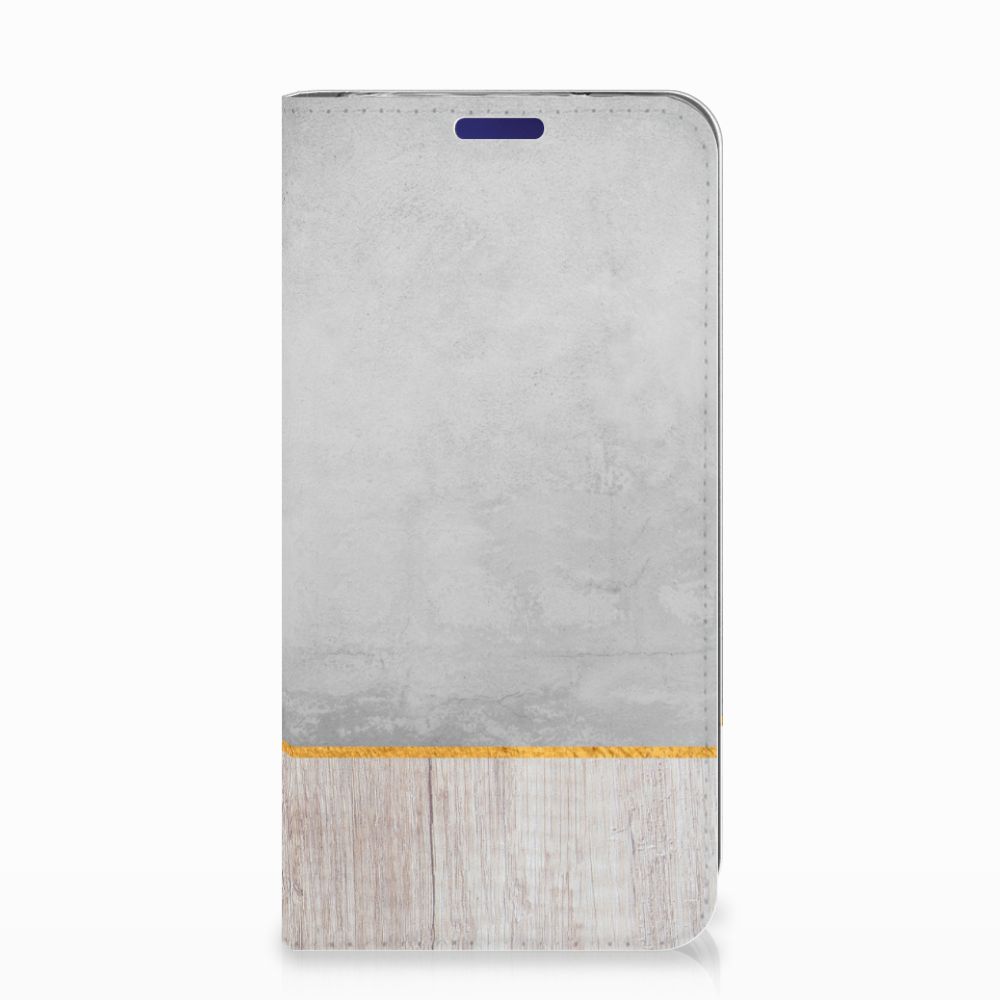 Samsung Galaxy S10e Book Wallet Case Wood Concrete
