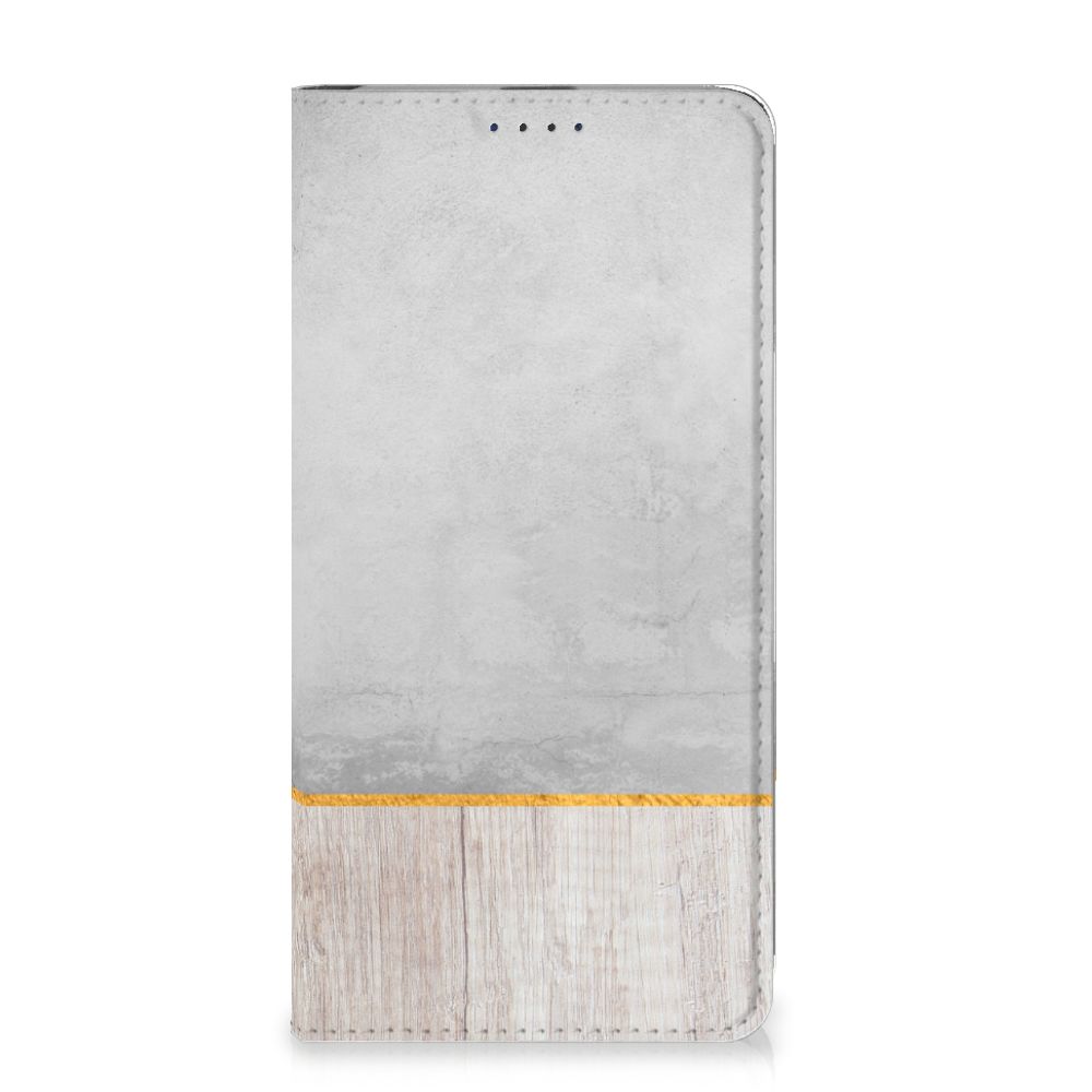 Samsung Galaxy A20e Book Wallet Case Wood Concrete