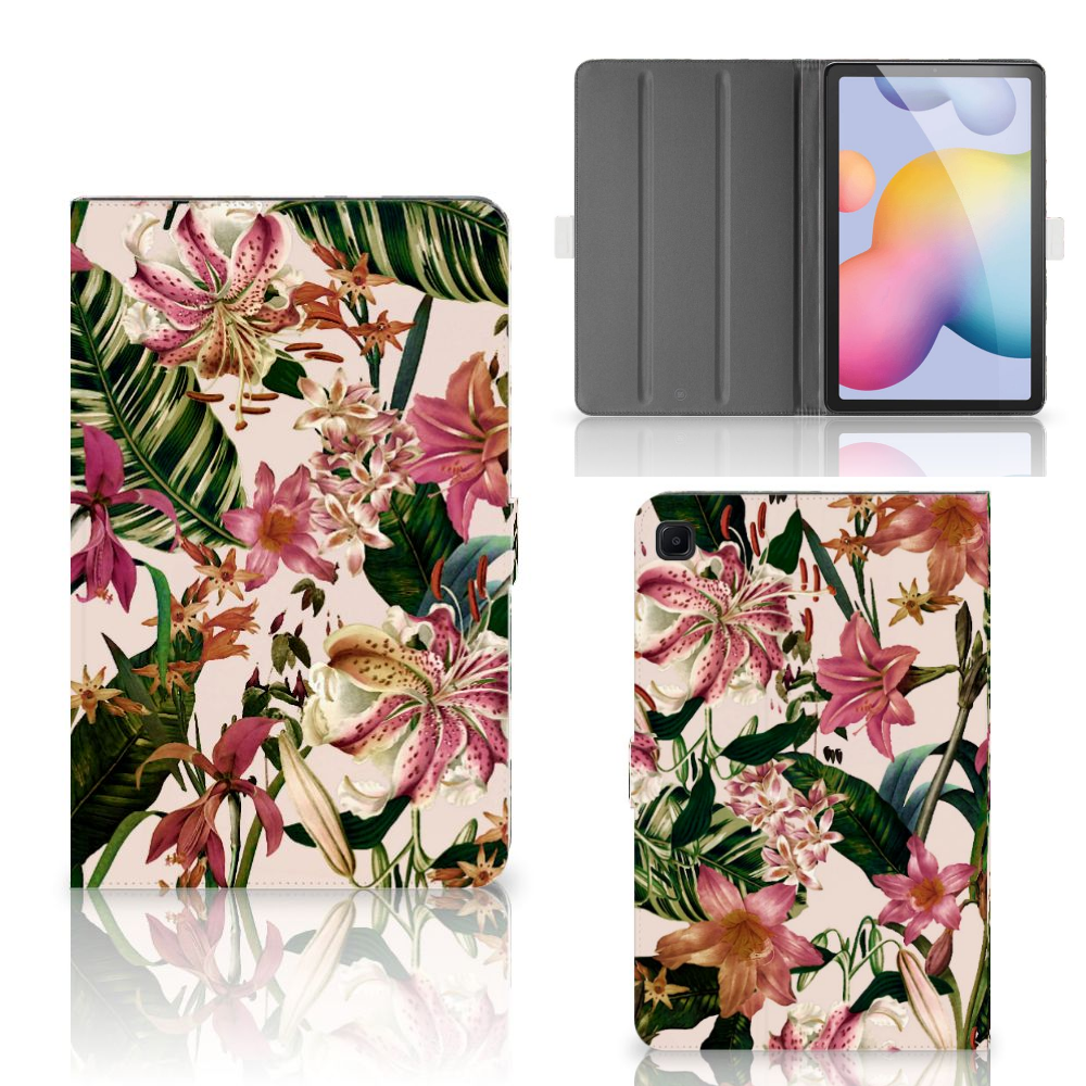 Samsung Galaxy Tab S6 Lite Tablet Cover Flowers