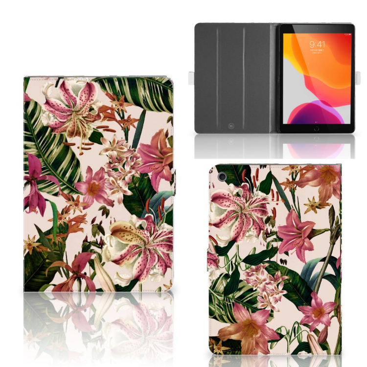 Apple iPad 10.2 (2019) Tablet Cover Flowers