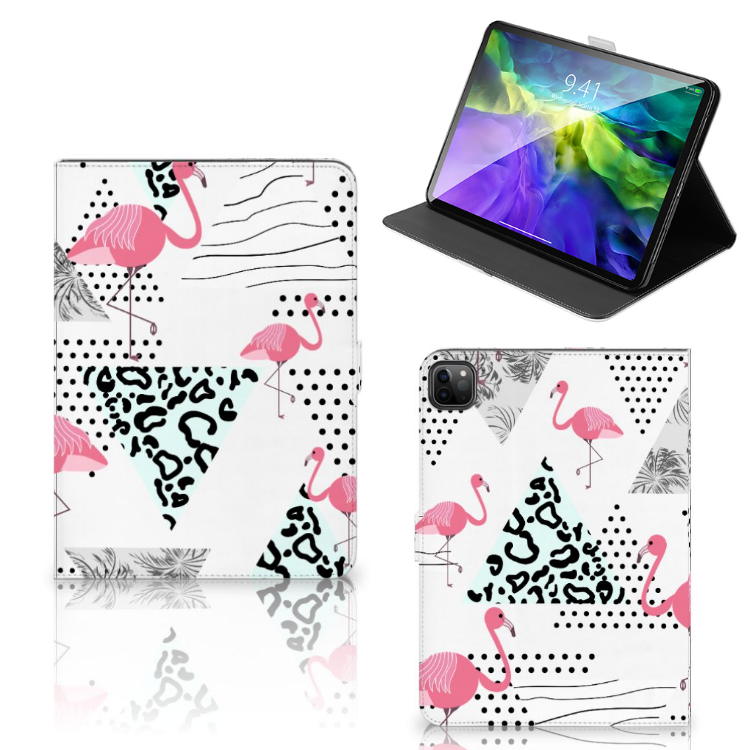 iPad Pro 2020 Flip Case Flamingo Triangle