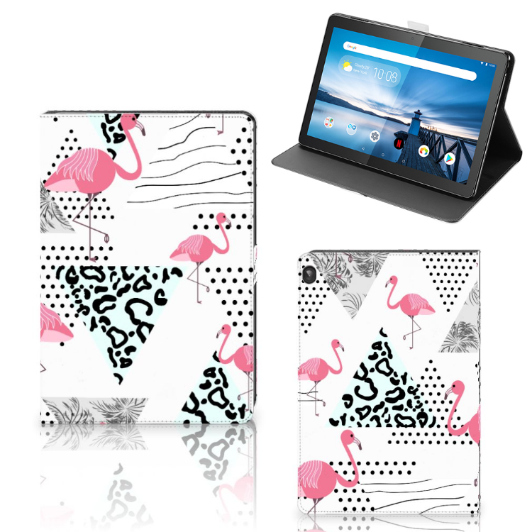 Lenovo Tablet M10 Flip Case Flamingo Triangle