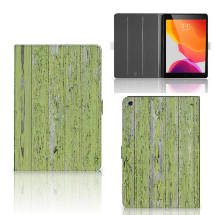 iPad 10.2 2019 | iPad 10.2 2020 | 10.2 2021 Tablet Book Cover Green Wood