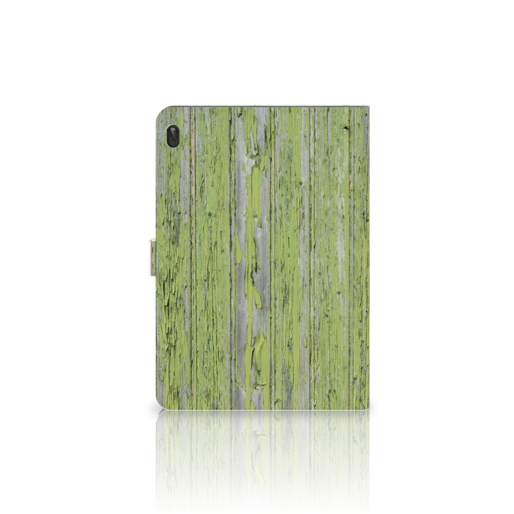 Lenovo Tab E10 Tablet Book Cover Green Wood