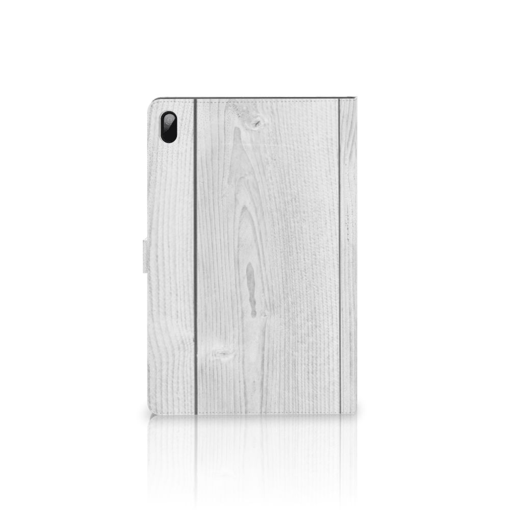 Samsung Galaxy Tab S7 FE | S7+ | S8+ Tablet Book Cover White Wood
