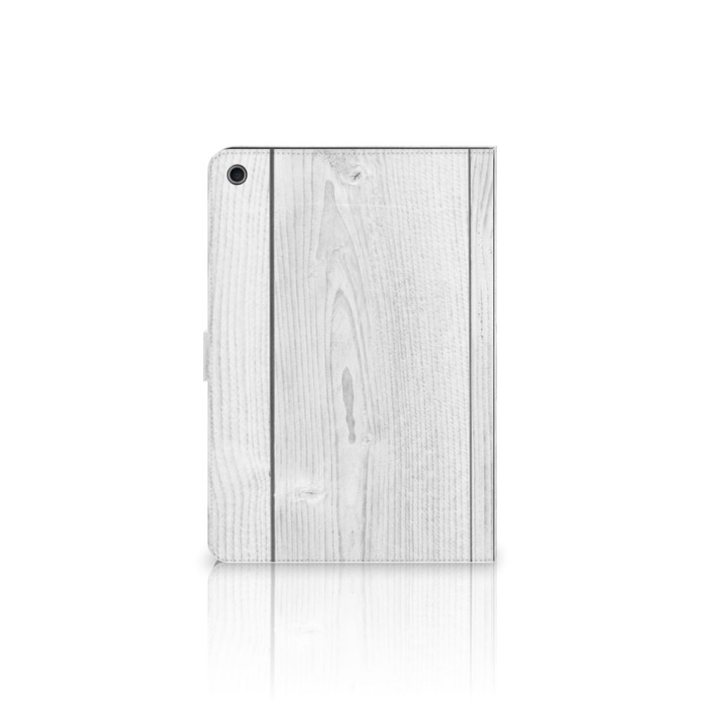 iPad 10.2 2019 | iPad 10.2 2020 | 10.2 2021 Tablet Book Cover White Wood